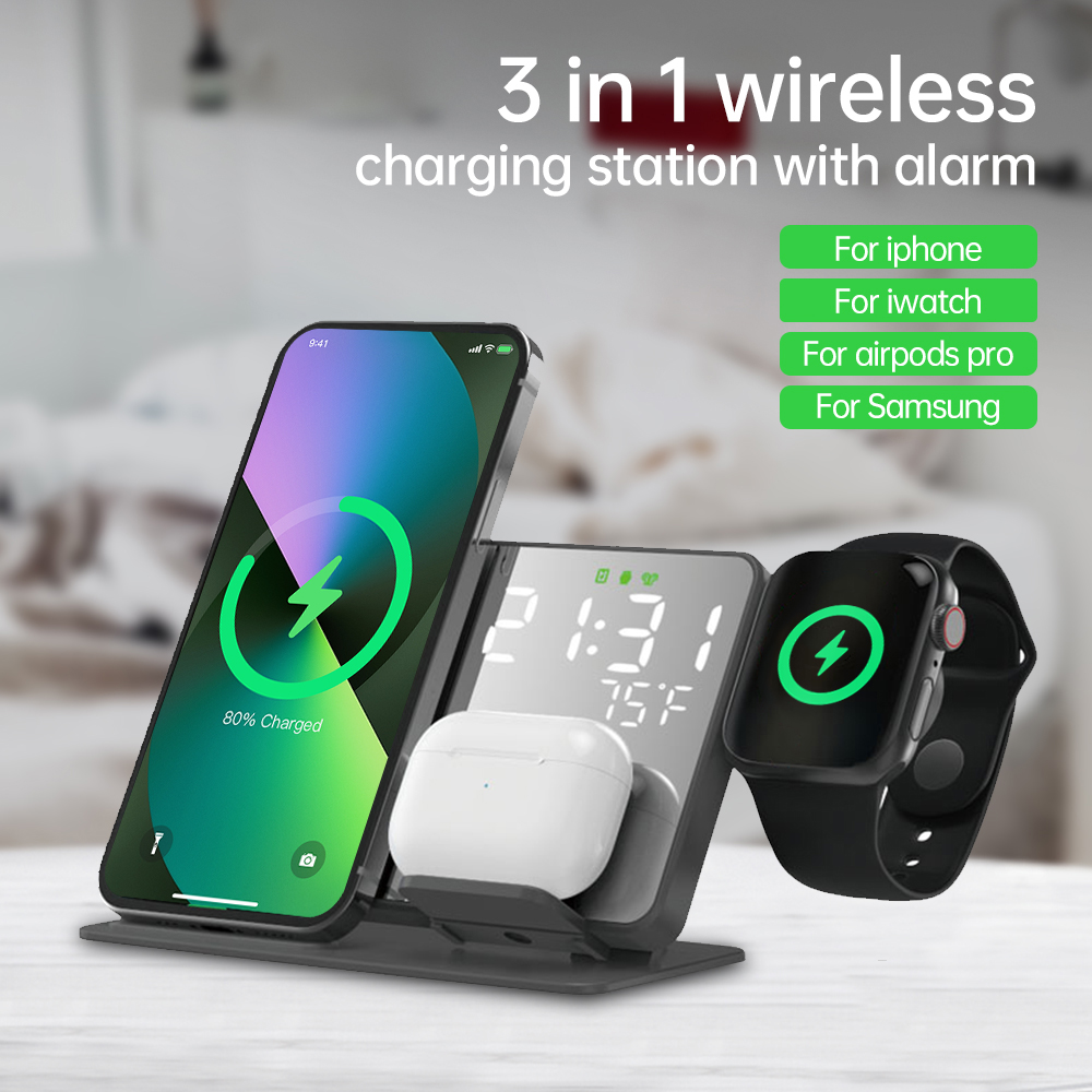 Smartwatch Case - 3 in 1 Wireless Charger For