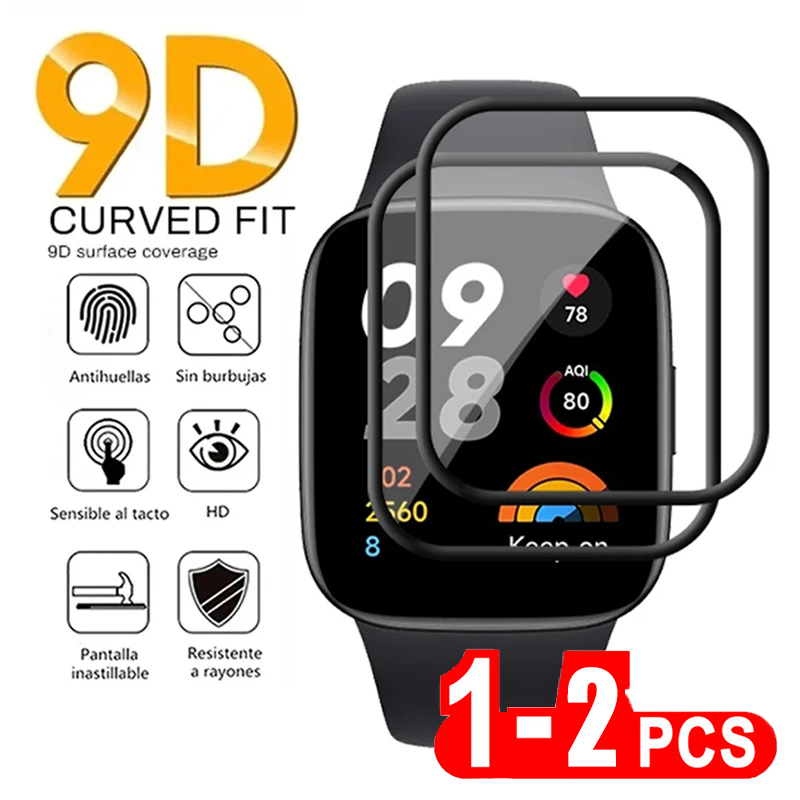 Smart Watch Accessories - 2 Pcs Tempered Glass for Redmi