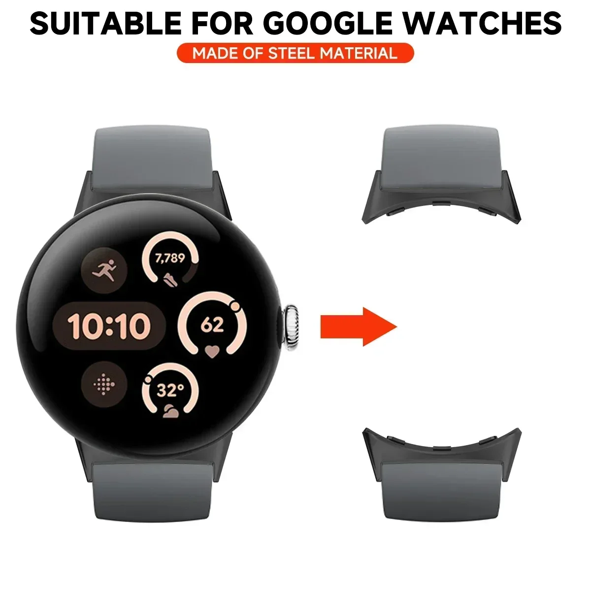 2pcs Watch Strap Connector Ada – Smartwatch Straps & Accessories Bewertung und Preis