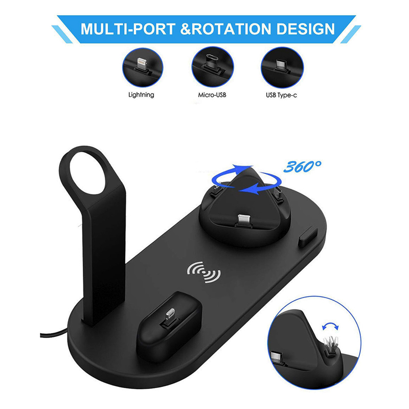 6 in 1 Wireless Charger Stand  – Smartwatch X12 Bewertung und Preis