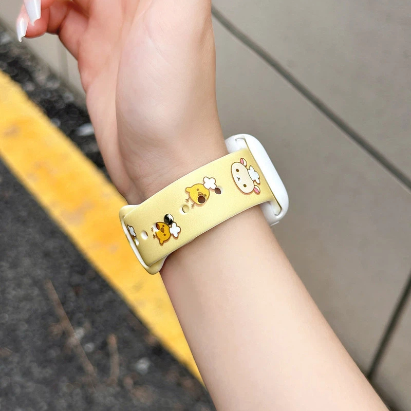 Cute Rilakkuma Print Silicone  – Silicone Band Replacement Bewertung und Preis