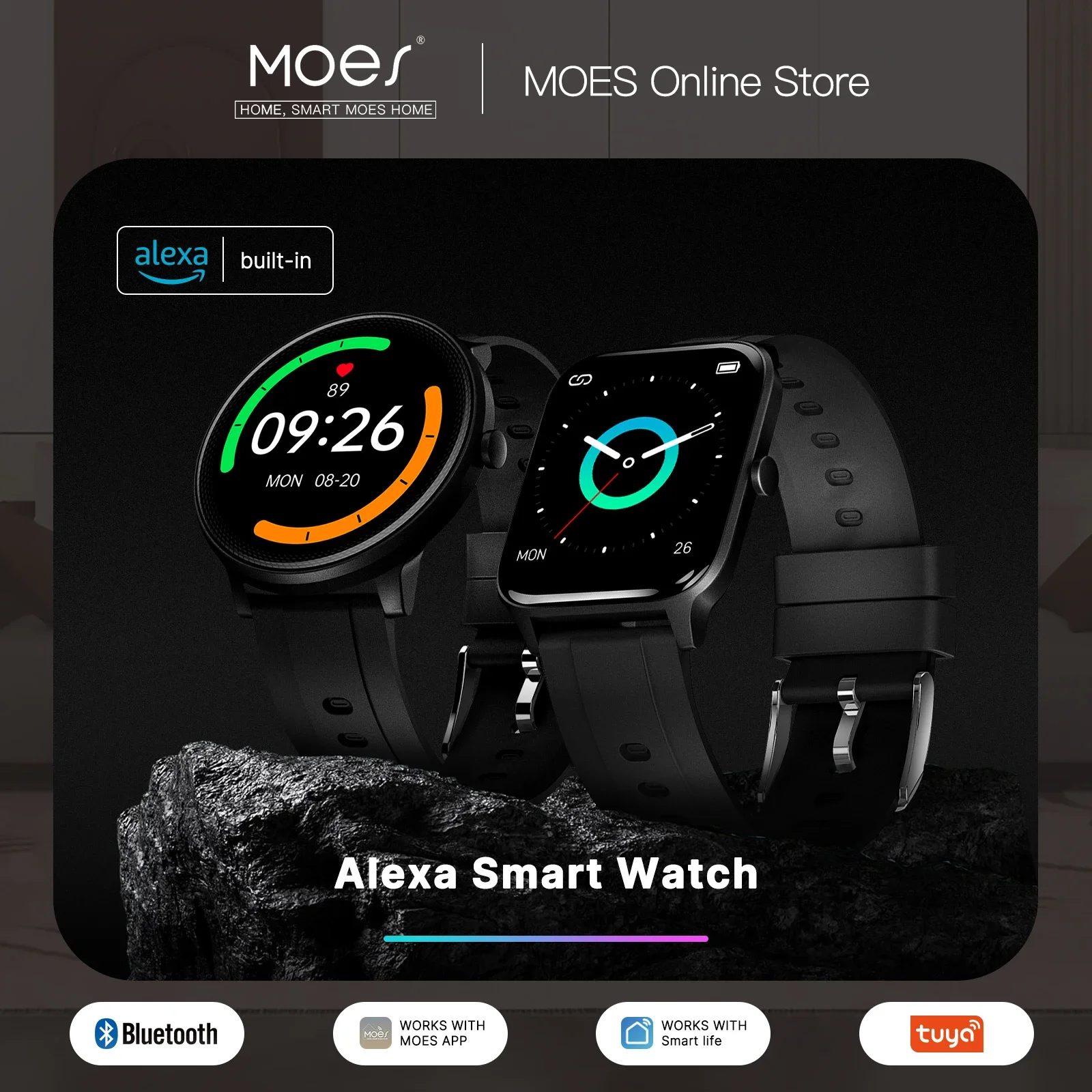 MOES Smart Watch Alexa Built-i – Smartwatch Touch Bewertung und Preis