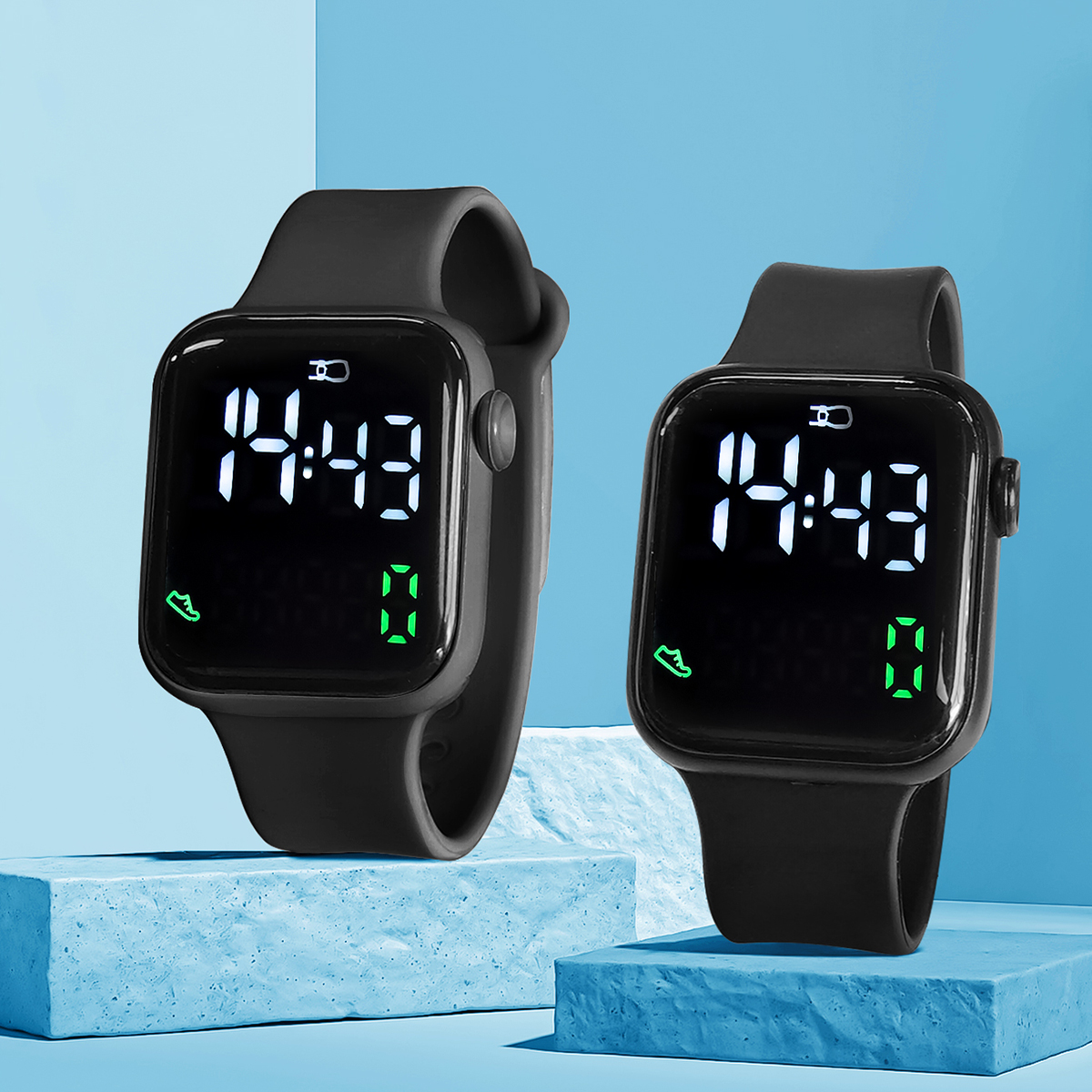 New 2PCS Student Minimalist Sm – Smartwatch Touch Bewertung und Preis